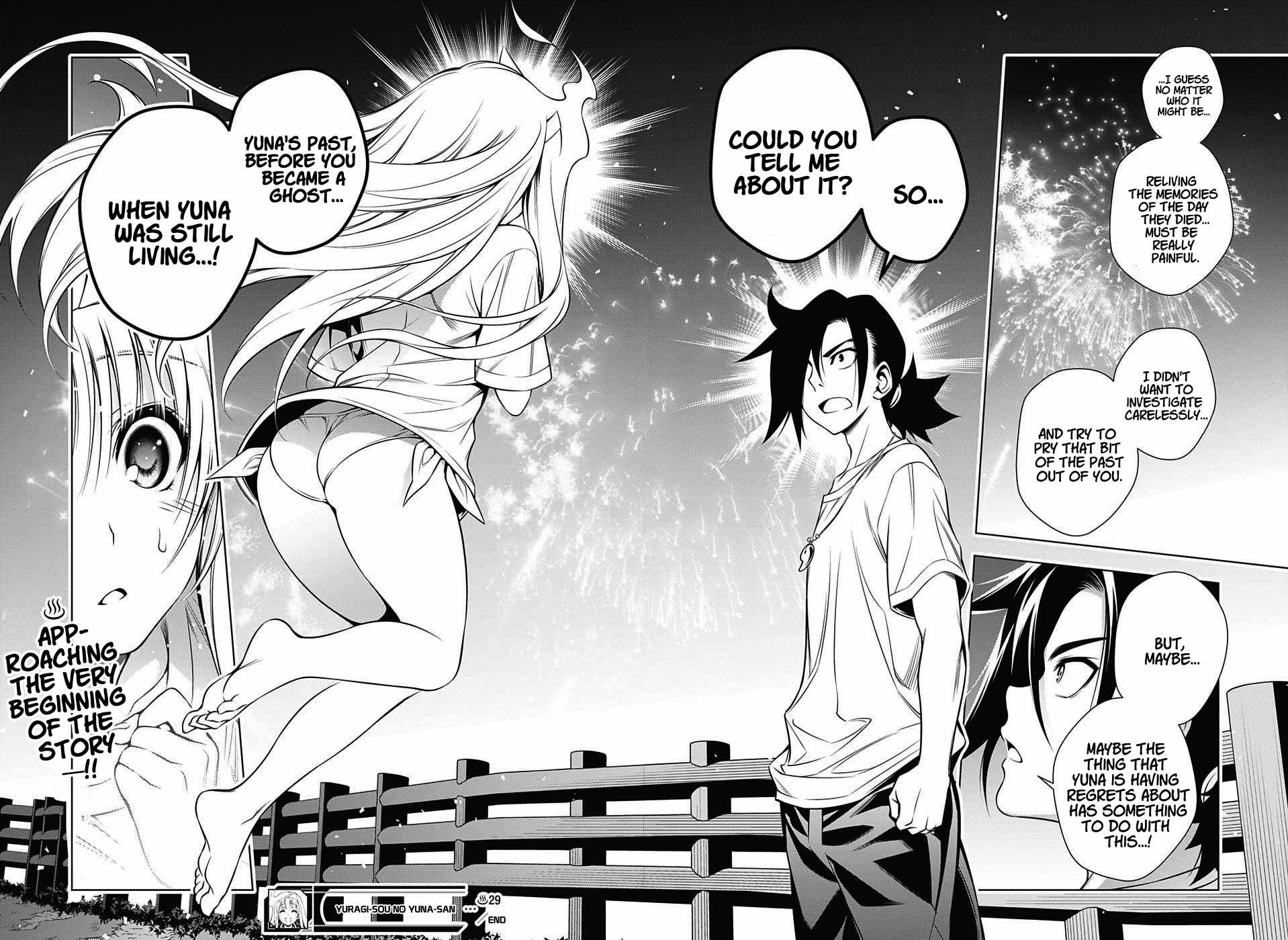Yuragi-sou no Yuuna-san Chapter 29 page 18 - Chapter 29: The Tragic Love Story and Kogarashi-kun