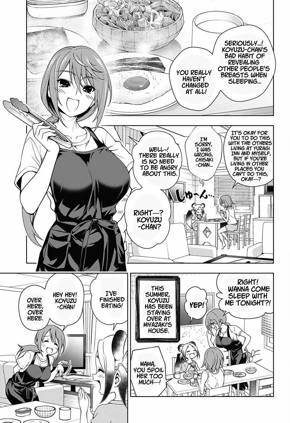 Yuragi-sou no Yuuna-san Chapter 31 page 3 - Chapter 31: Miyazaki Mother & Daughter and Koyuzu-chan