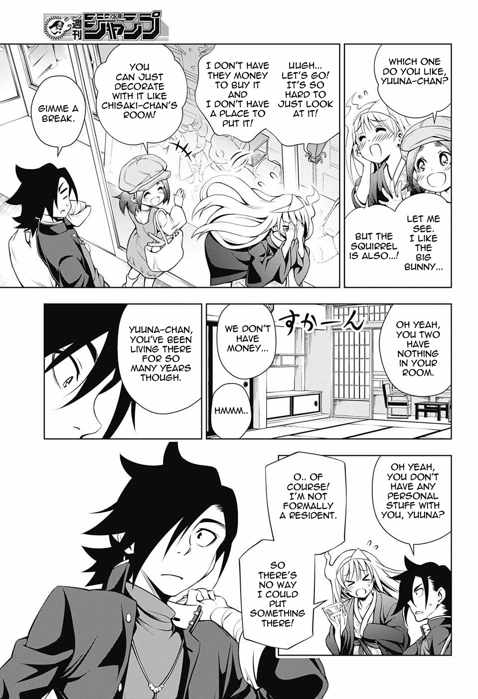 Yuragi-sou no Yuuna-san Chapter 40 page 5 - Chapter 40: Yuuna-san and Scruffy Bunny
