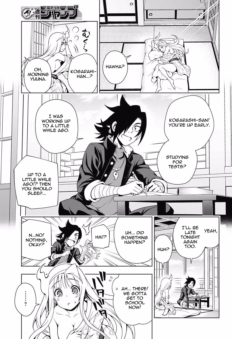 Yuragi-sou no Yuuna-san Chapter 40 page 7 - Chapter 40: Yuuna-san and Scruffy Bunny