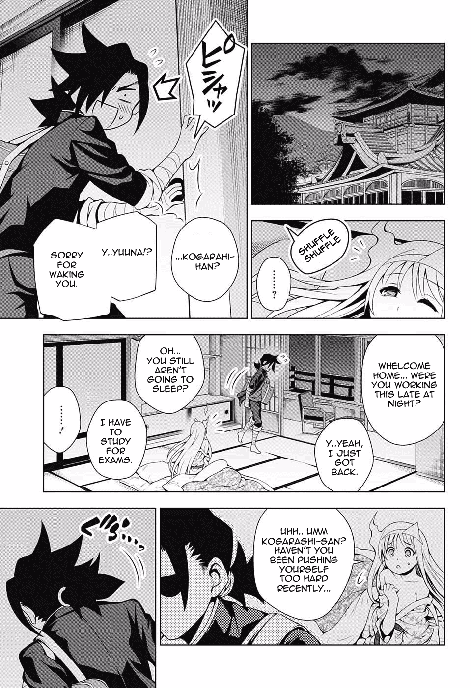 Yuragi-sou no Yuuna-san Chapter 40 page 9 - Chapter 40: Yuuna-san and Scruffy Bunny