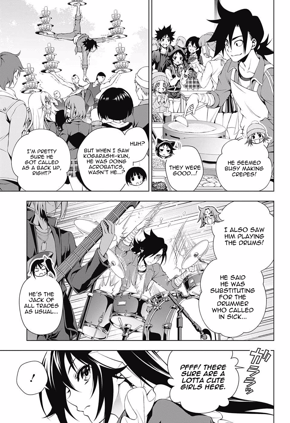 Yuragi-sou no Yuuna-san Chapter 43 page 13 - Chapter 43: Sagiri-san Flips in the Cultural Festival