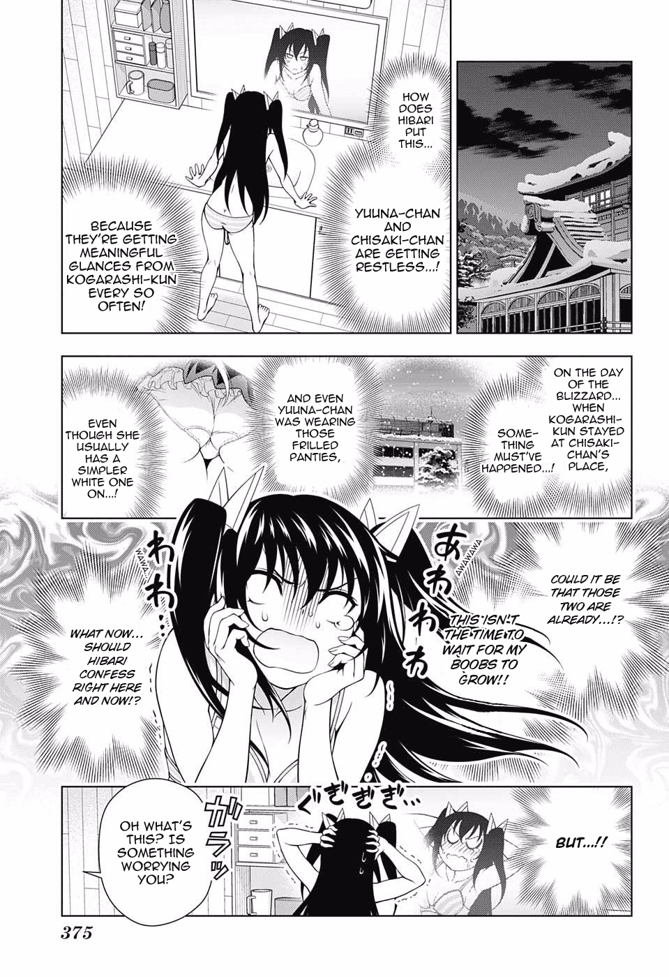 Yuragi-sou no Yuuna-san Chapter 48 page 9 - Chapter 48: Hibari-chan's Worries