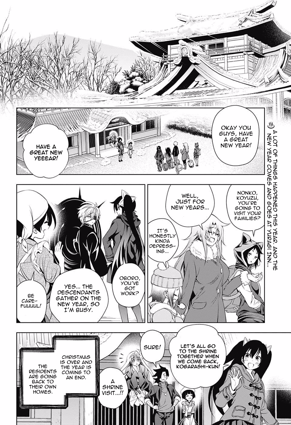 Yuragi-sou no Yuuna-san Chapter 56 page 2 - Chapter 56: Yuuna-san and the First Shrine Visit
