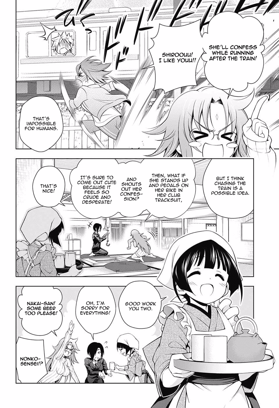 Yuragi-sou no Yuuna-san Chapter 66 page 10 - Chapter 66: Nonko-san and Editor-san