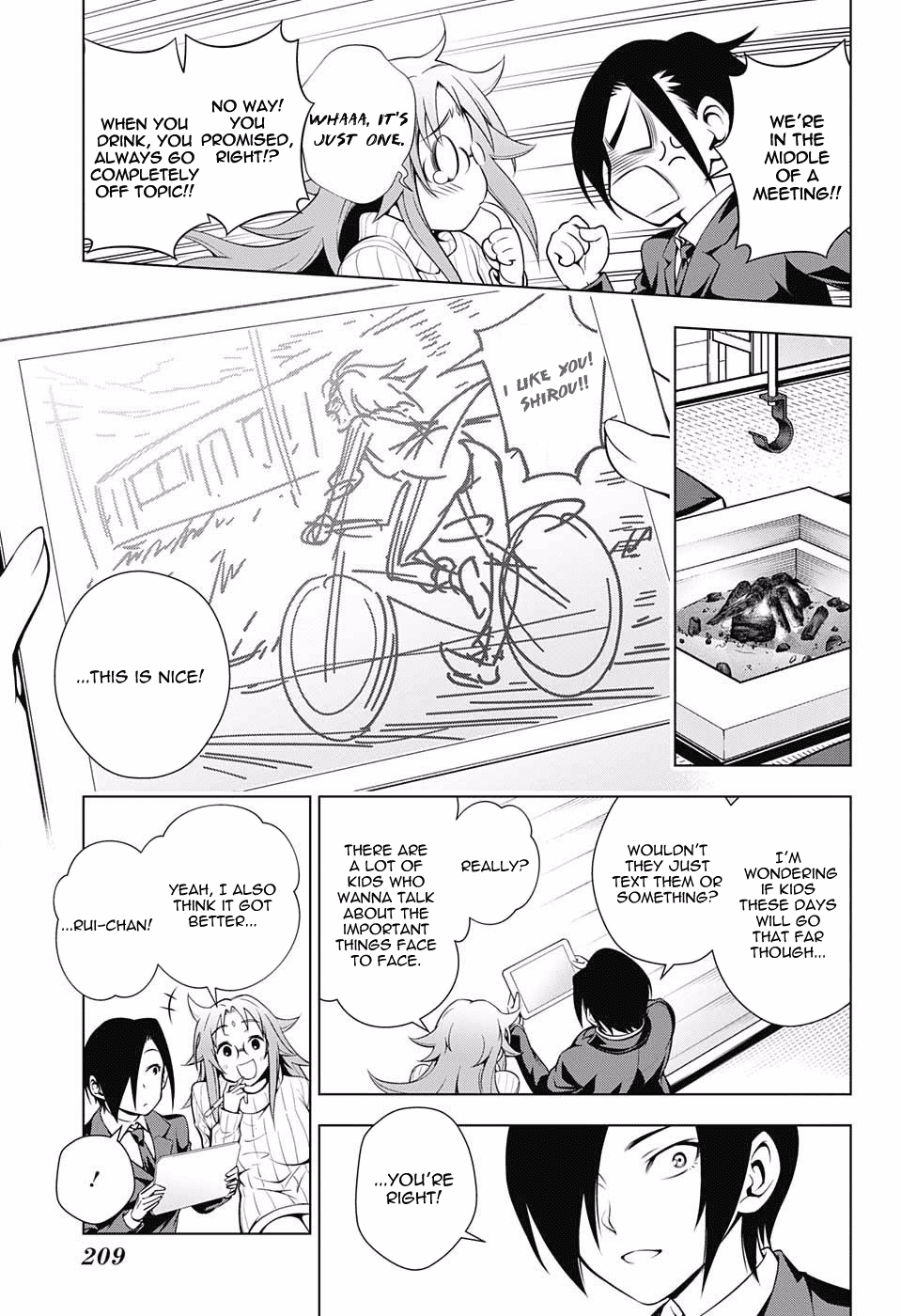 Yuragi-sou no Yuuna-san Chapter 66 page 11 - Chapter 66: Nonko-san and Editor-san