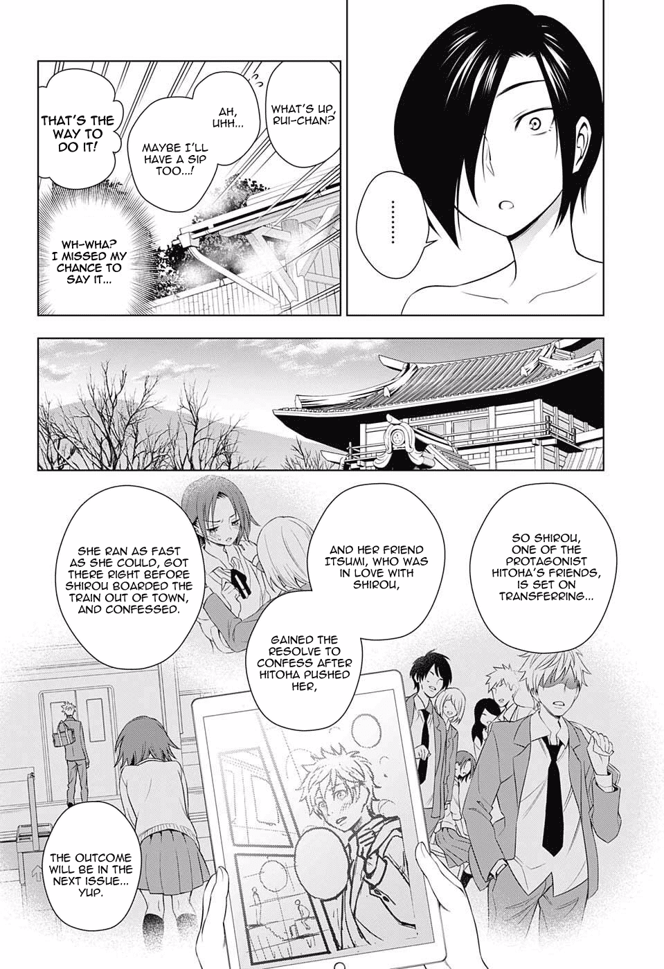 Yuragi-sou no Yuuna-san Chapter 66 page 8 - Chapter 66: Nonko-san and Editor-san