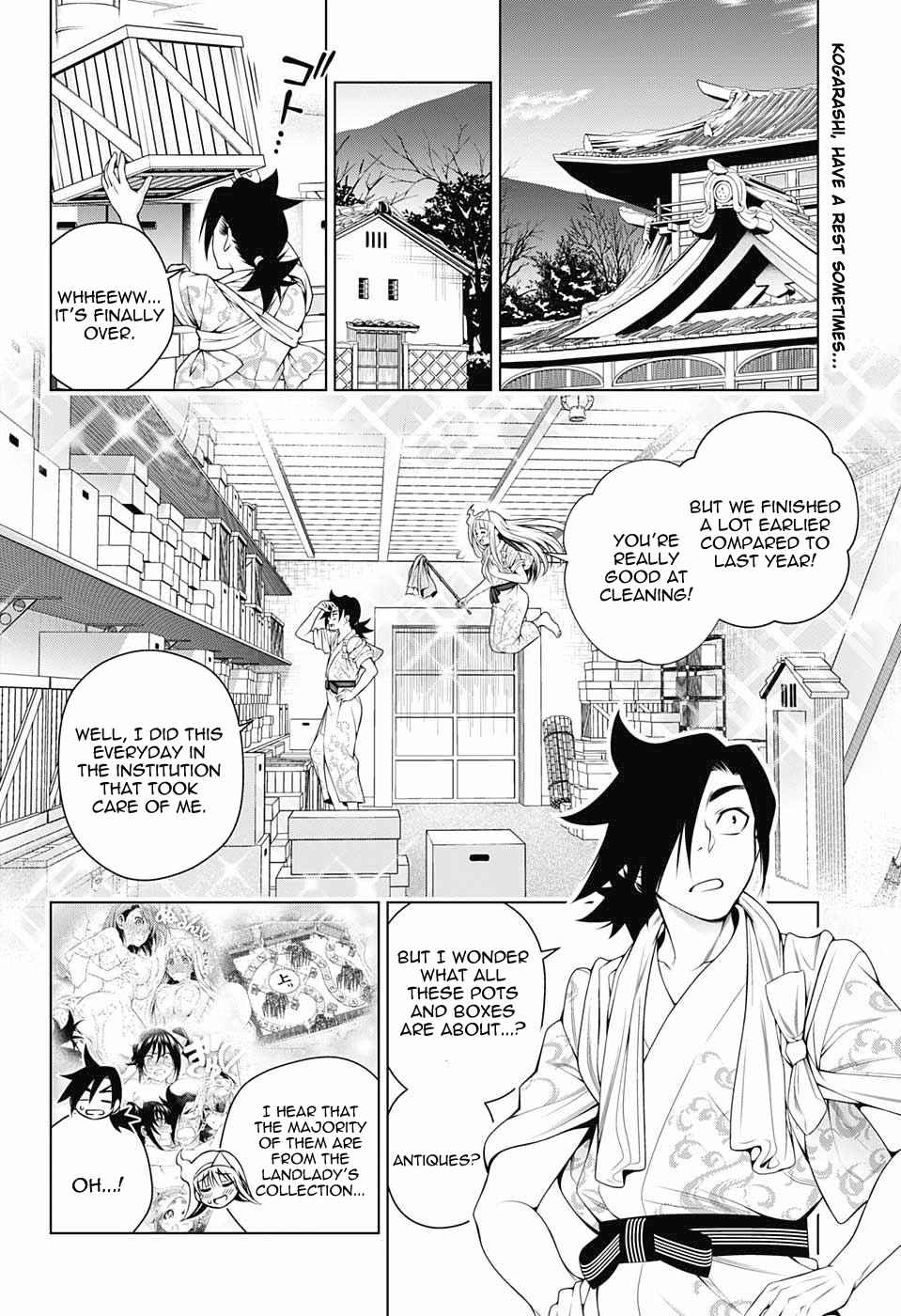 Yuragi-sou no Yuuna-san Chapter 72 page 2 - Chapter 72: Kogarashi Becomes Smaller