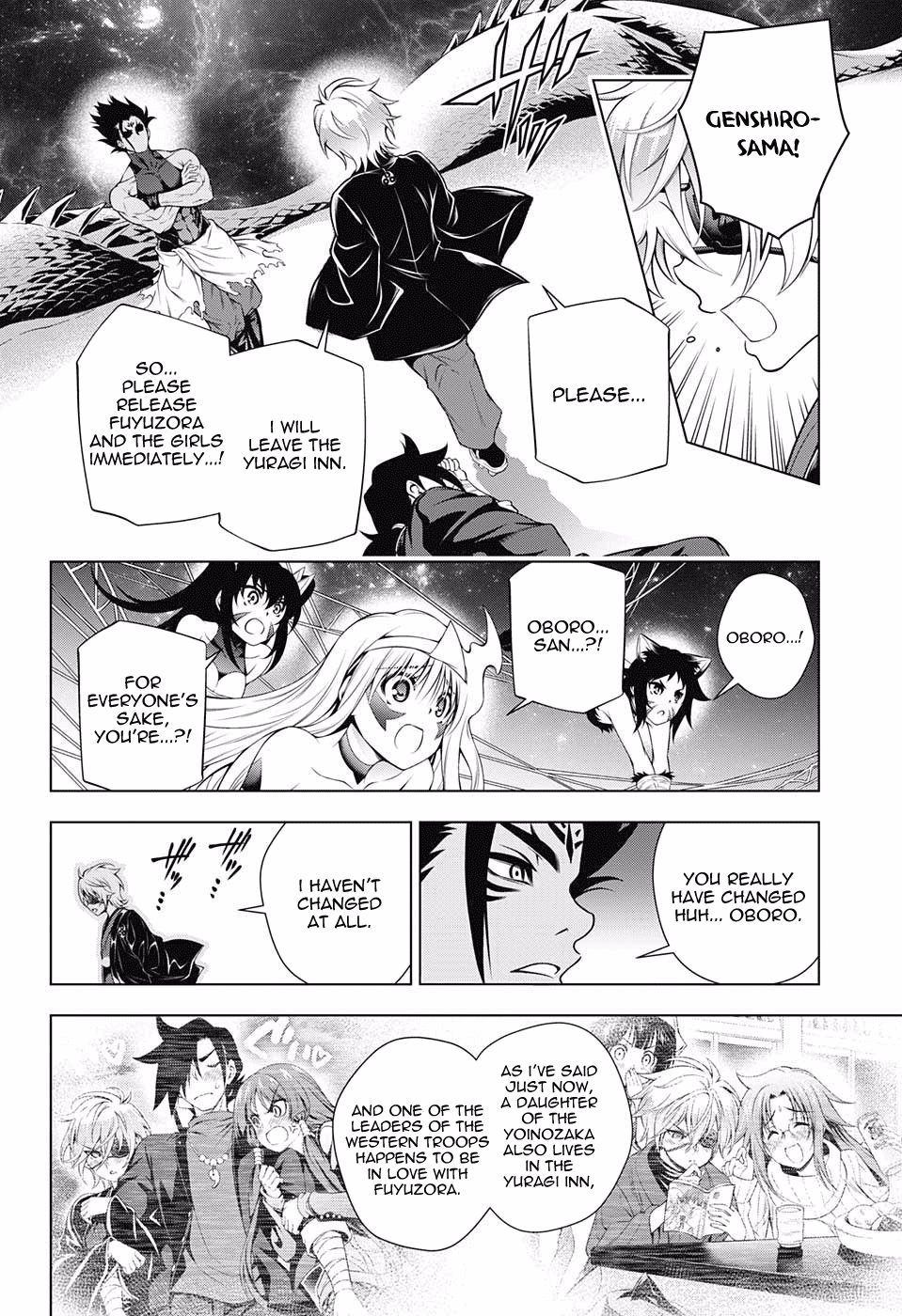 Yuragi-sou no Yuuna-san Chapter 97 page 16 - Chapter 97: Oboro-san's Burdening Feelings.