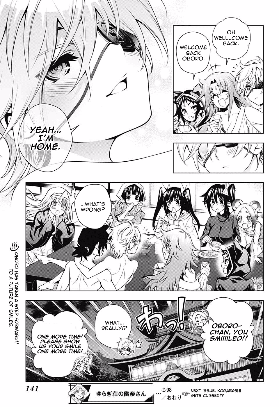 Yuragi-sou no Yuuna-san Chapter 98 page 19 - Chapter 98: Kogarashi isn't Half-Hearted