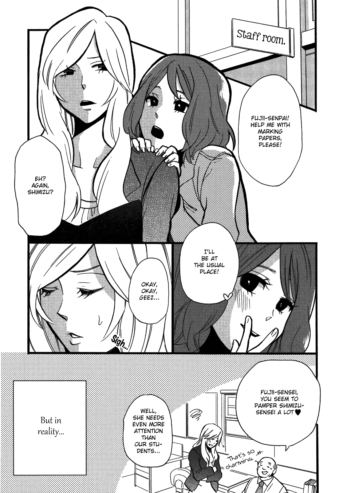 Yuri Hime Wildrose Chapter 5.2 page 1 - Vol.5 Chapter 2: Sweet Examination