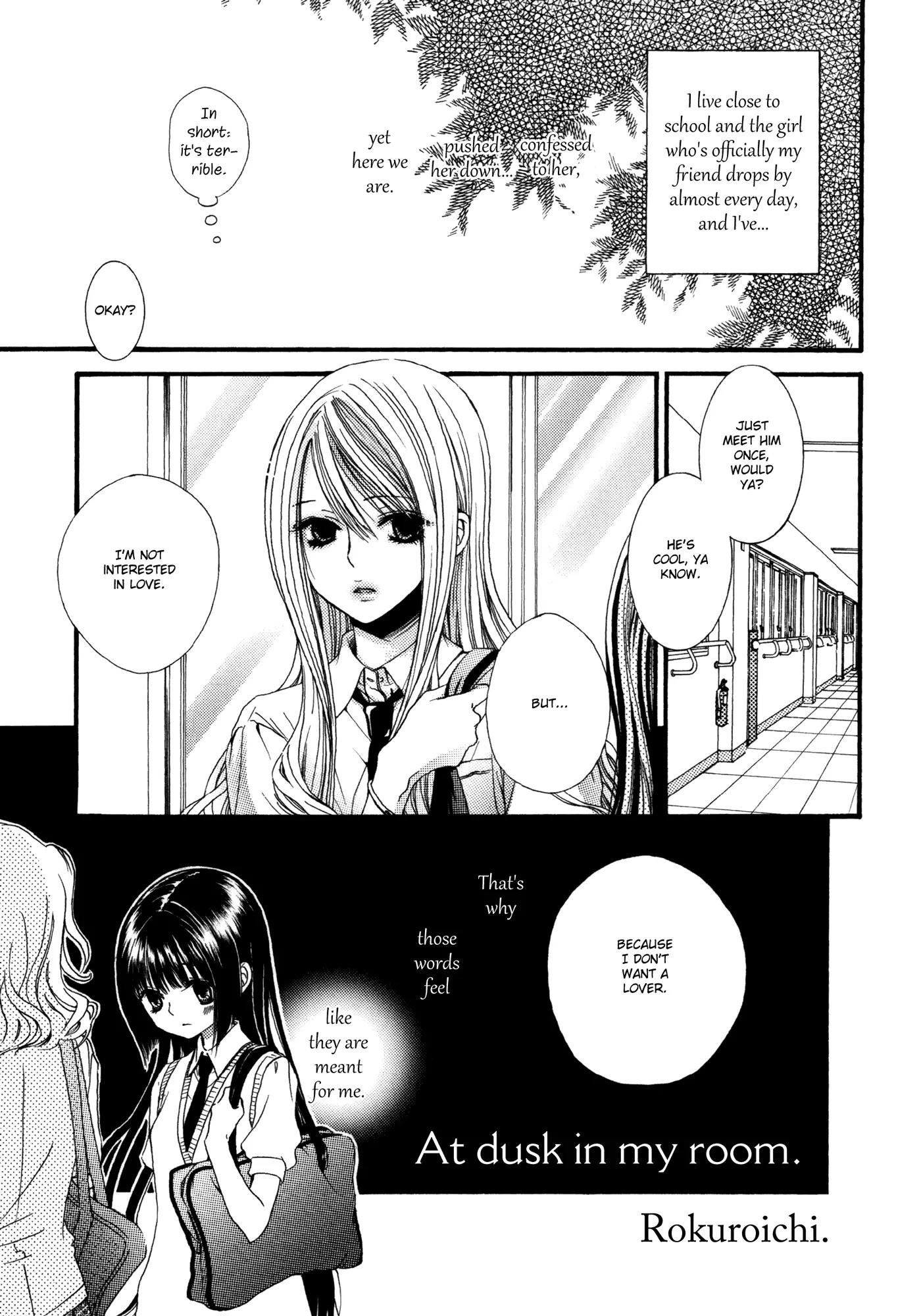 Yuri Hime Wildrose Chapter 7.3 page 1 - Vol.7 Chapter 3: At Dusk in My Room (Rokuroichi)