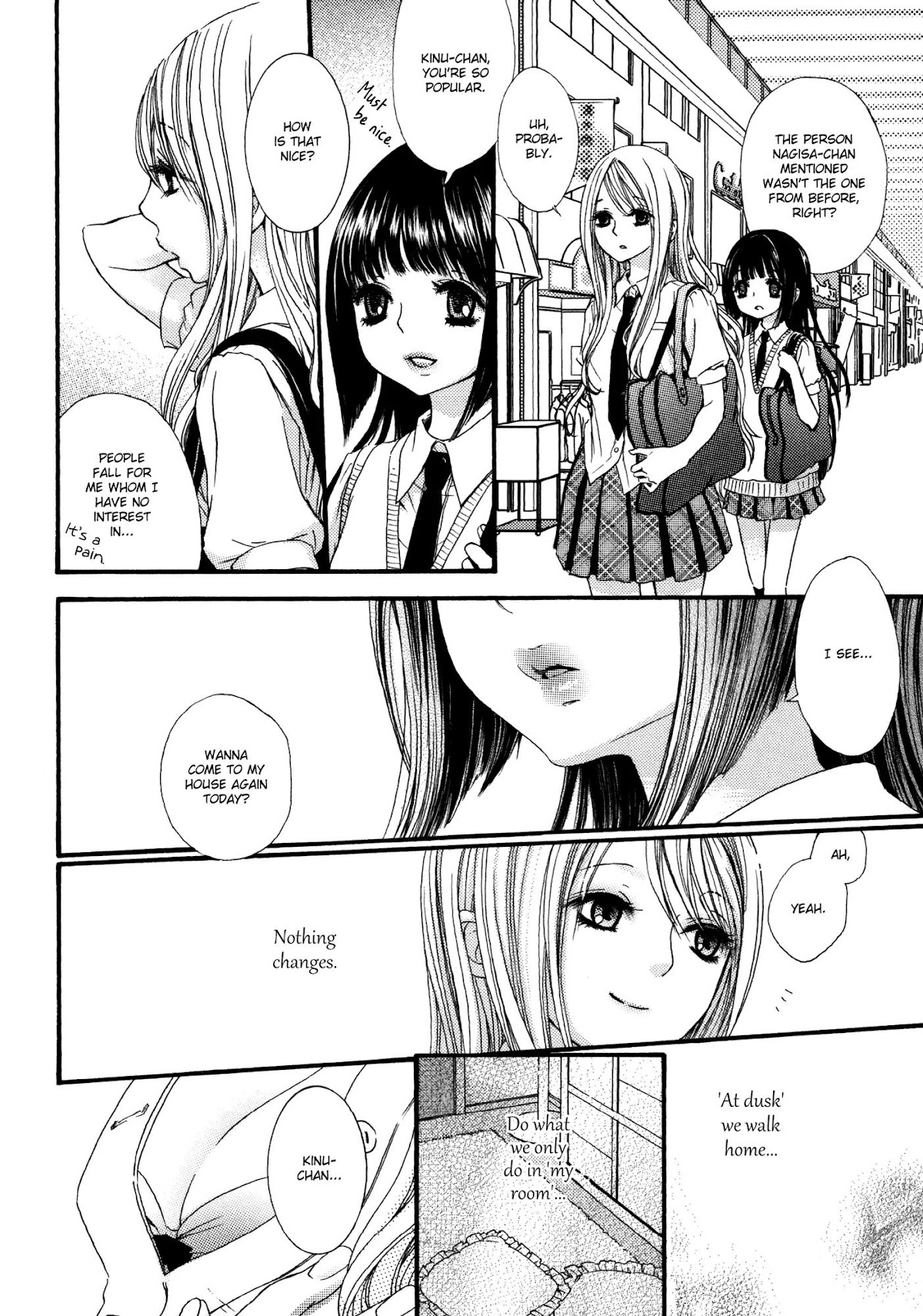 Yuri Hime Wildrose Chapter 7.3 page 2 - Vol.7 Chapter 3: At Dusk in My Room (Rokuroichi)