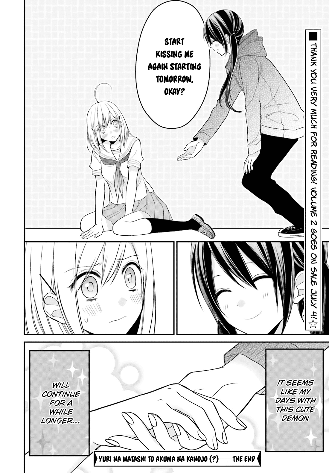 Yuri na Watashi to Akuma na Kanojo (?) Chapter 11 page 33 - Chapter 11: The One I Love [End]