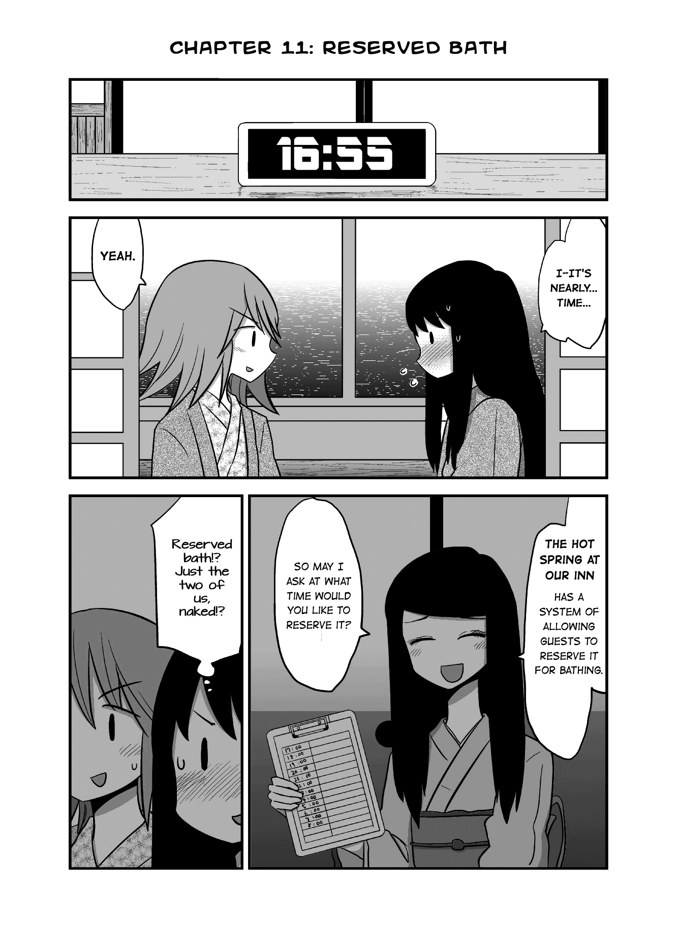 Yuri Natsu -Kagaya Inn- Chapter 11 page 1 - Chapter 11: Reserved Bath