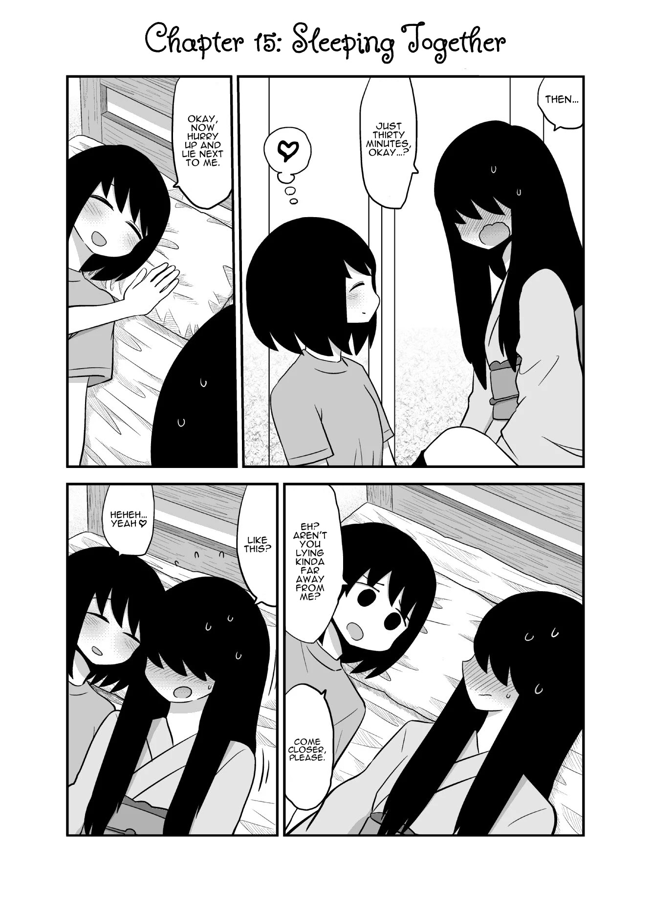 Yuri Natsu -Kagaya Inn- Chapter 15 page 1 - Chapter 15: Sleeping Together