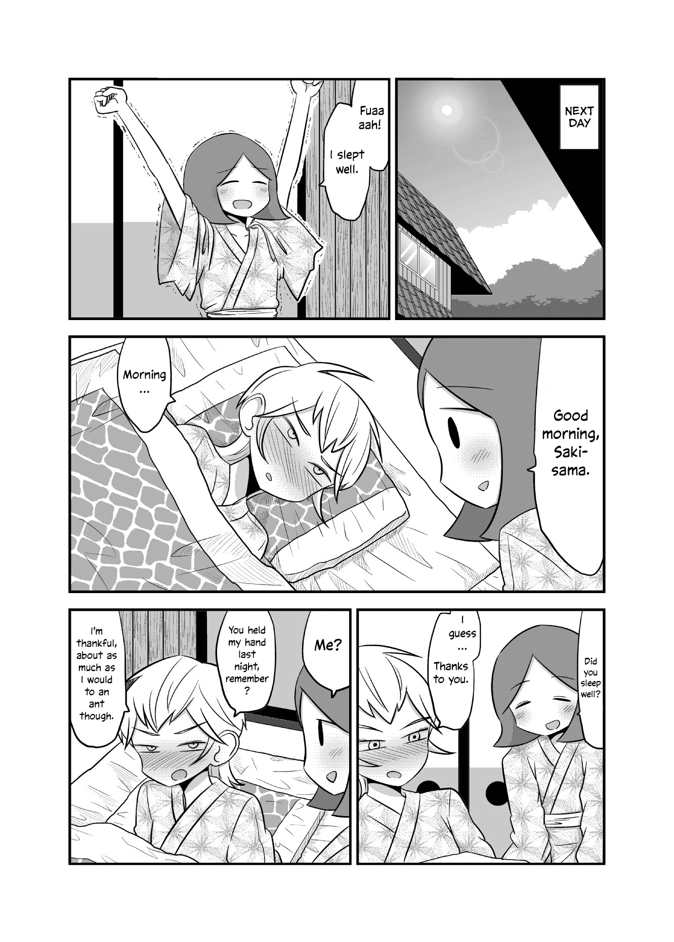 Yuri Natsu -Kagaya Inn- Chapter 19 page 4 - Chapter 19: Gentle Hands