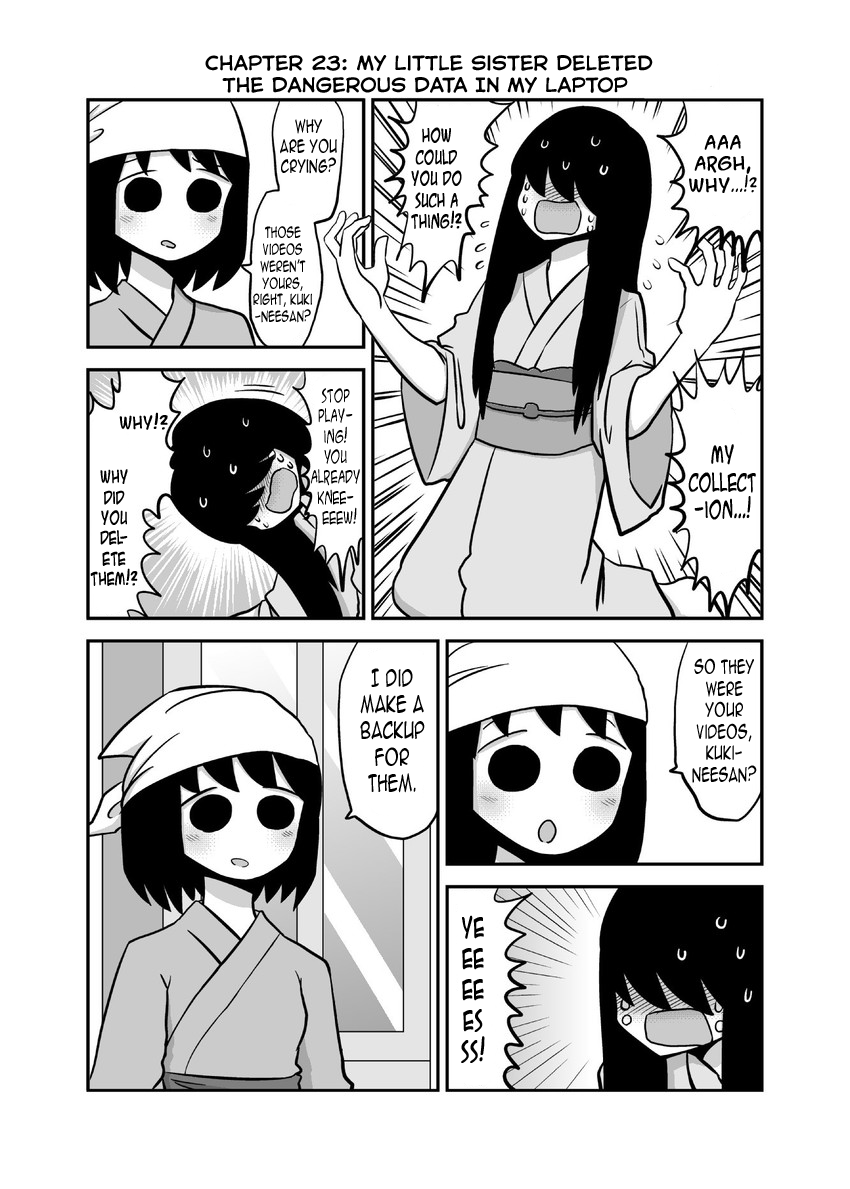Yuri Natsu -Kagaya Inn- Chapter 23 page 1 - Chapter 23: My Little Sister Deleted The Dangerous Data In My Laptop