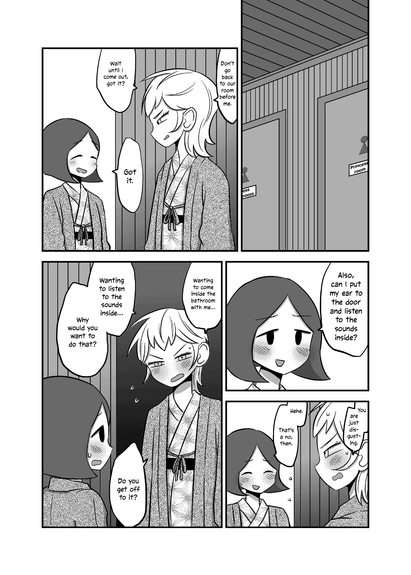 Yuri Natsu -Kagaya Inn- Chapter 25 page 2 - Chapter 25: Wanting to Listen to an Actress's Toilet-Sounds