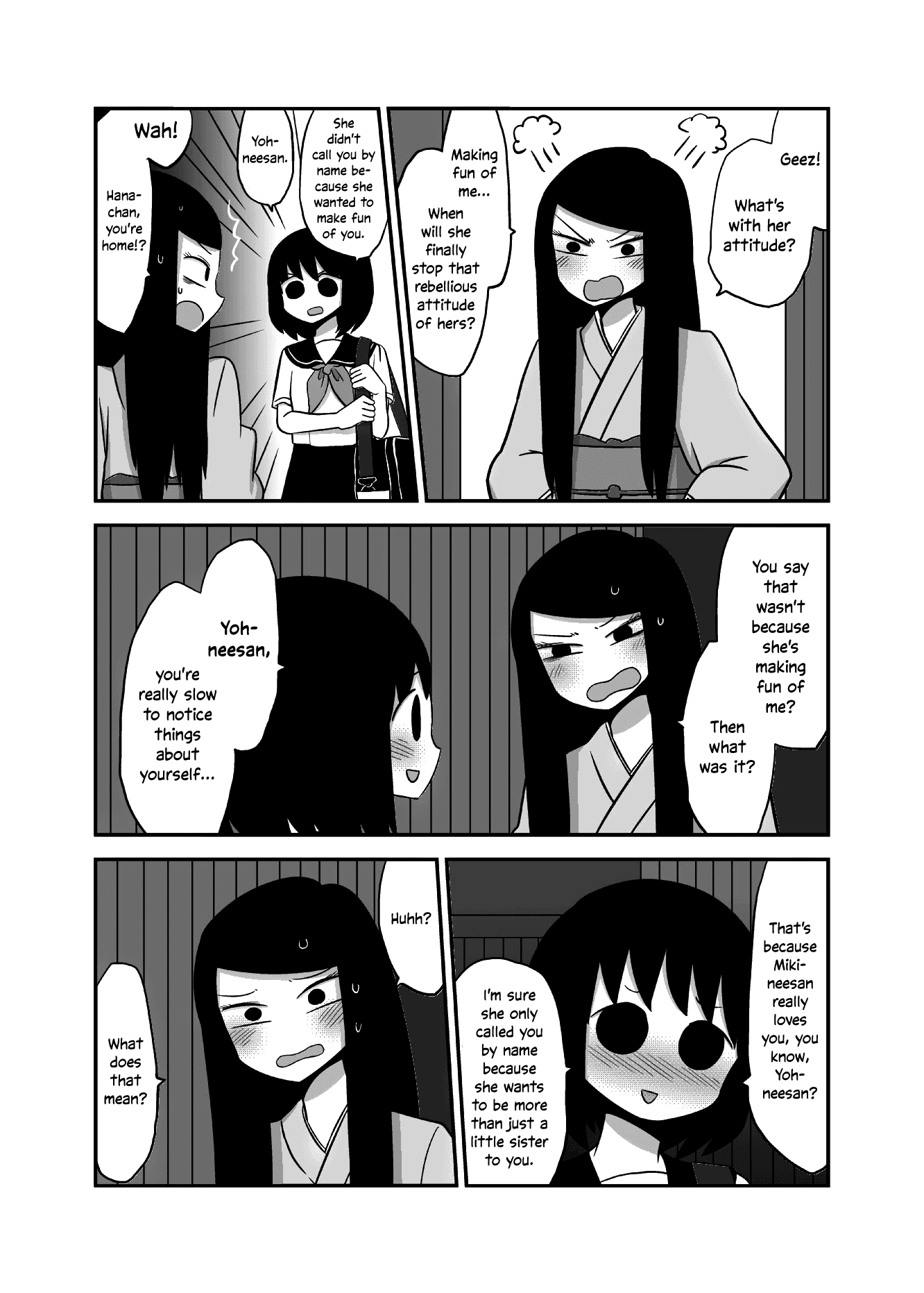 Yuri Natsu -Kagaya Inn- Chapter 31 page 4 - Chapter 31: My Little Sister Called Me Without Honorifics
