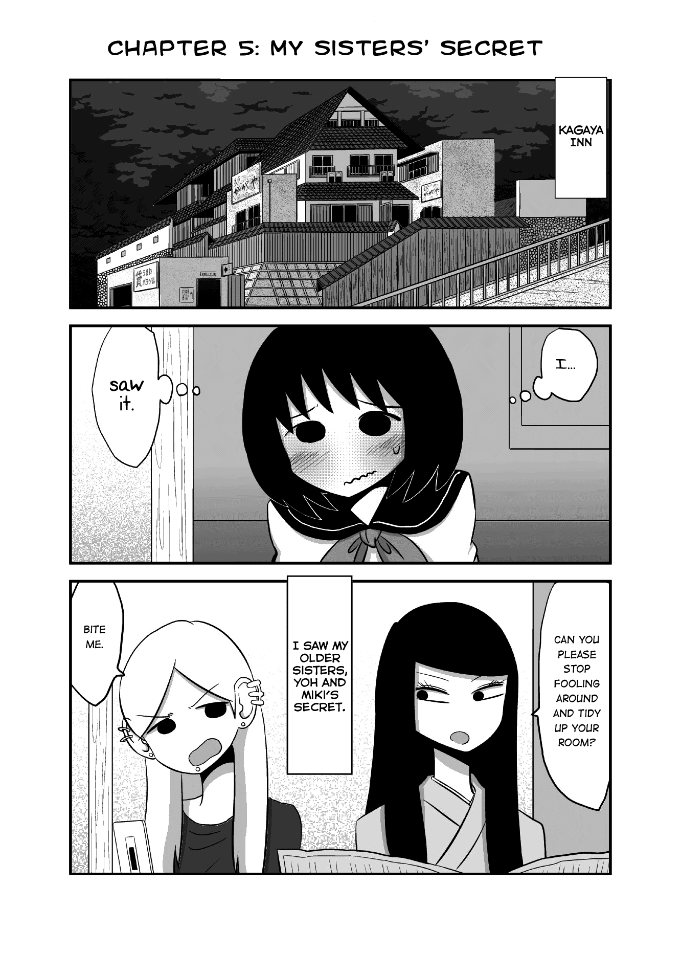 Yuri Natsu -Kagaya Inn- Chapter 5 page 1 - Chapter 5: My Sisters' Secret