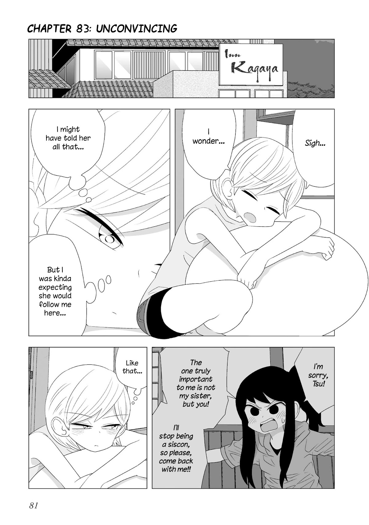 Yuri Natsu -Kagaya Inn- Chapter 83 page 1 - Chapter 83: Unconvincing