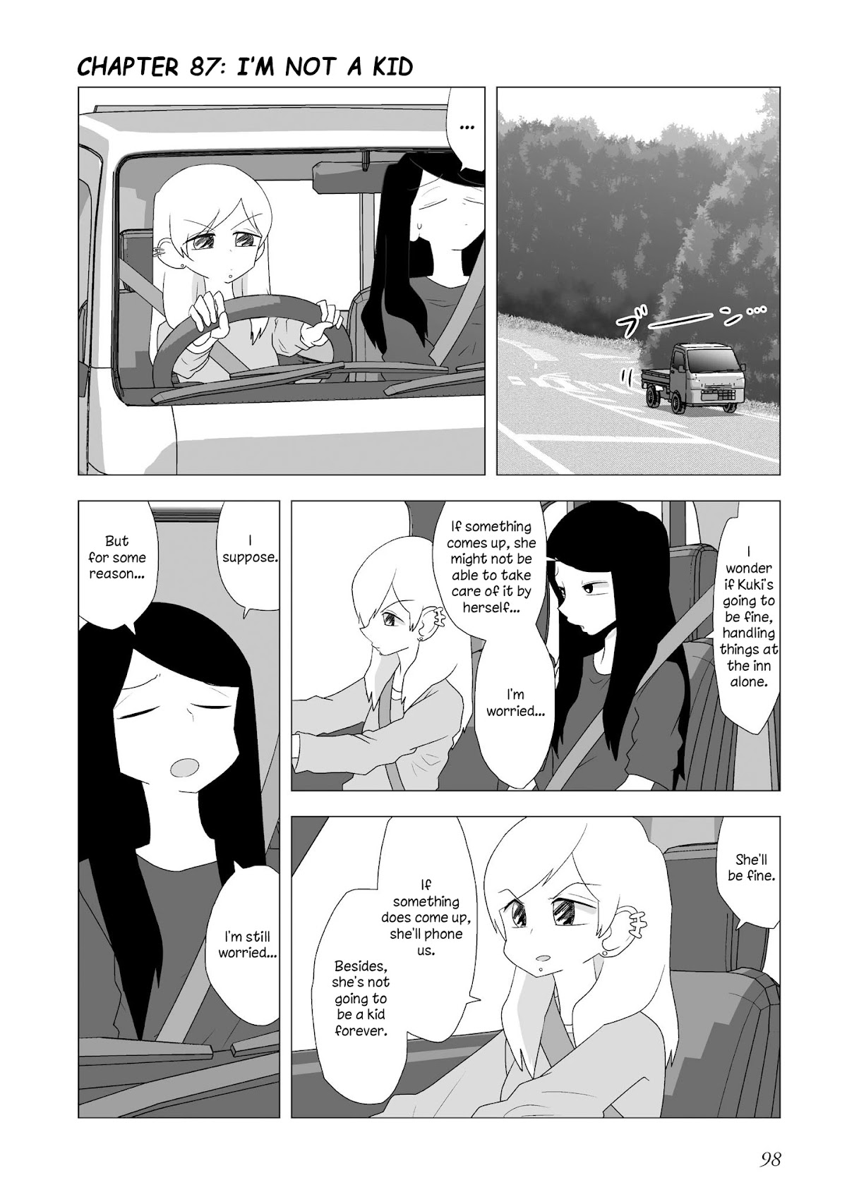 Yuri Natsu -Kagaya Inn- Chapter 87 page 1 - Chapter 87: I'm not a Kid
