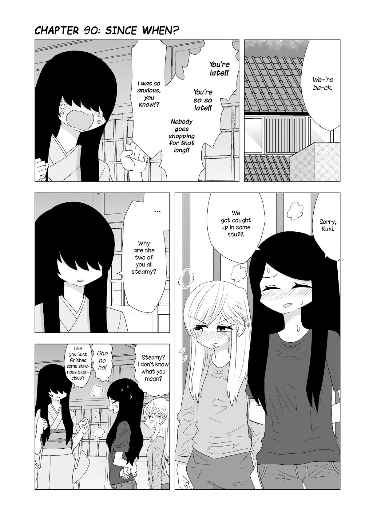 Yuri Natsu -Kagaya Inn- Chapter 90 page 1 - Chapter 90: Since When?