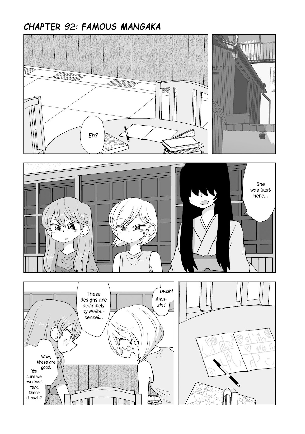 Yuri Natsu -Kagaya Inn- Chapter 92 page 1 - Chapter 92: Famous Mangaka
