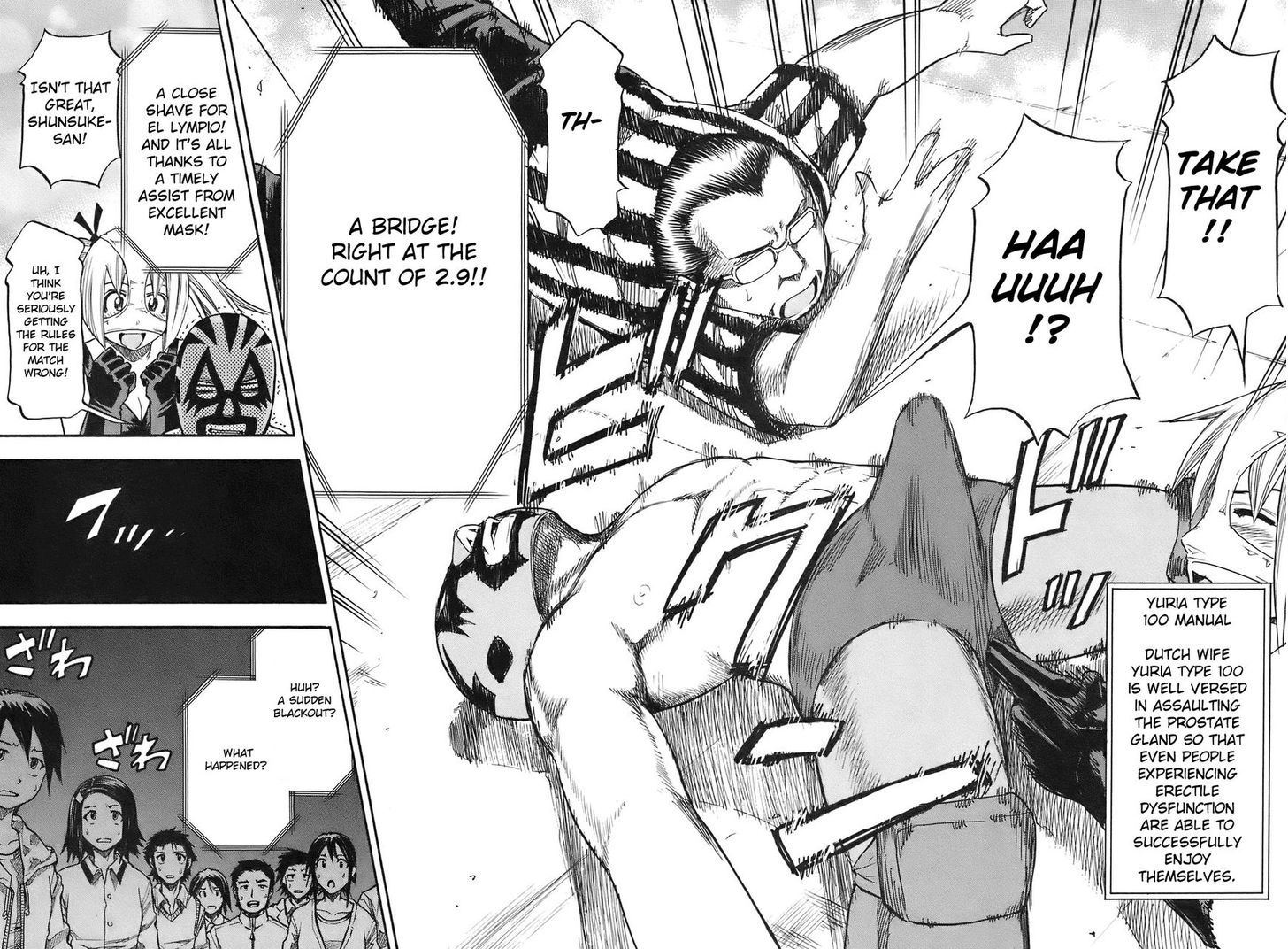 Yuria 100 Shiki Chapter 99 page 19 - Chapter 99 : Licentious Glorious Wrestlers