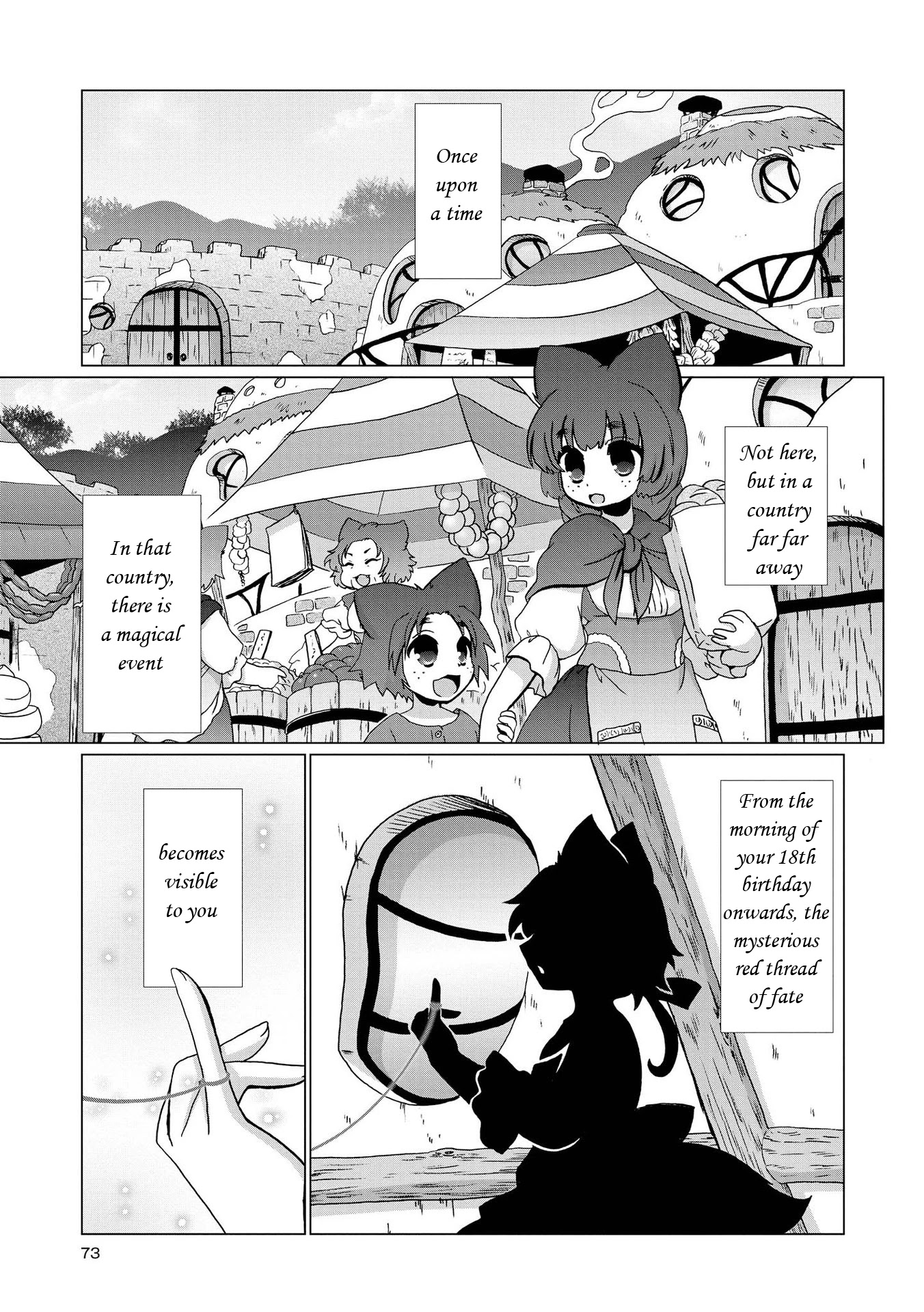Yuridori Midori Chapter 5 page 1 - Chapter 5: Kisa and Saki and the red thread of fate