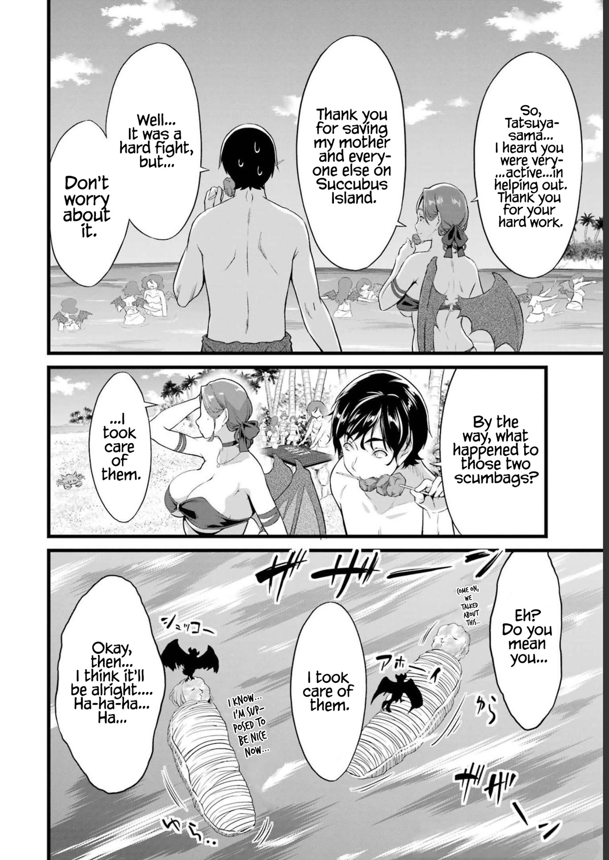 Yuru Fuwa Noka No Moji Bake Skill Chapter 17 page 38 - Chapter 17: BBQ with Succubus Chief