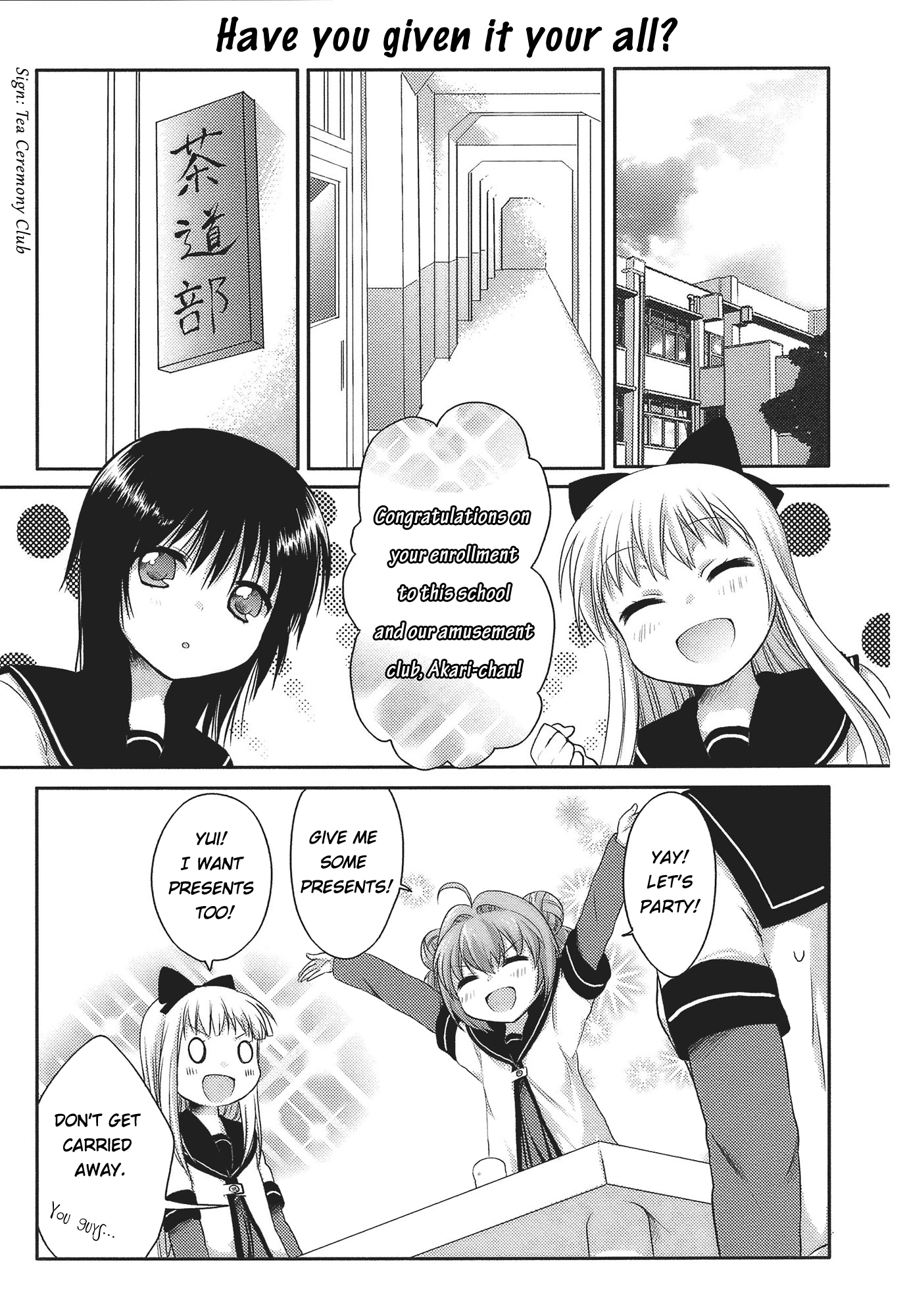 Yuru Yuri Chapter 1 page 6 - Chapter 1: Eternity may Exist...But do Miracles!?
