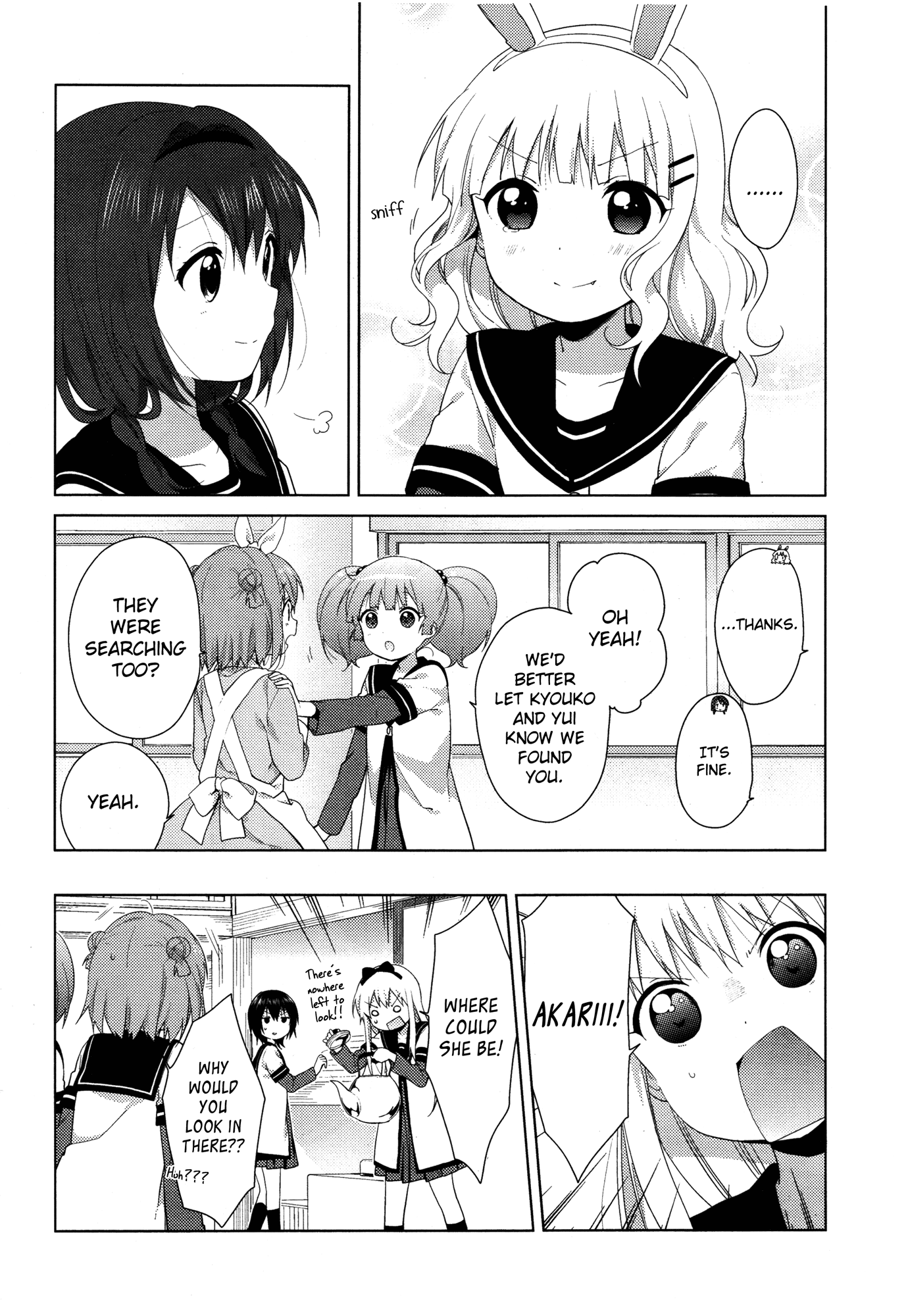 Yuru Yuri Chapter 100 page 12 - Chapter 100: The Great Escape