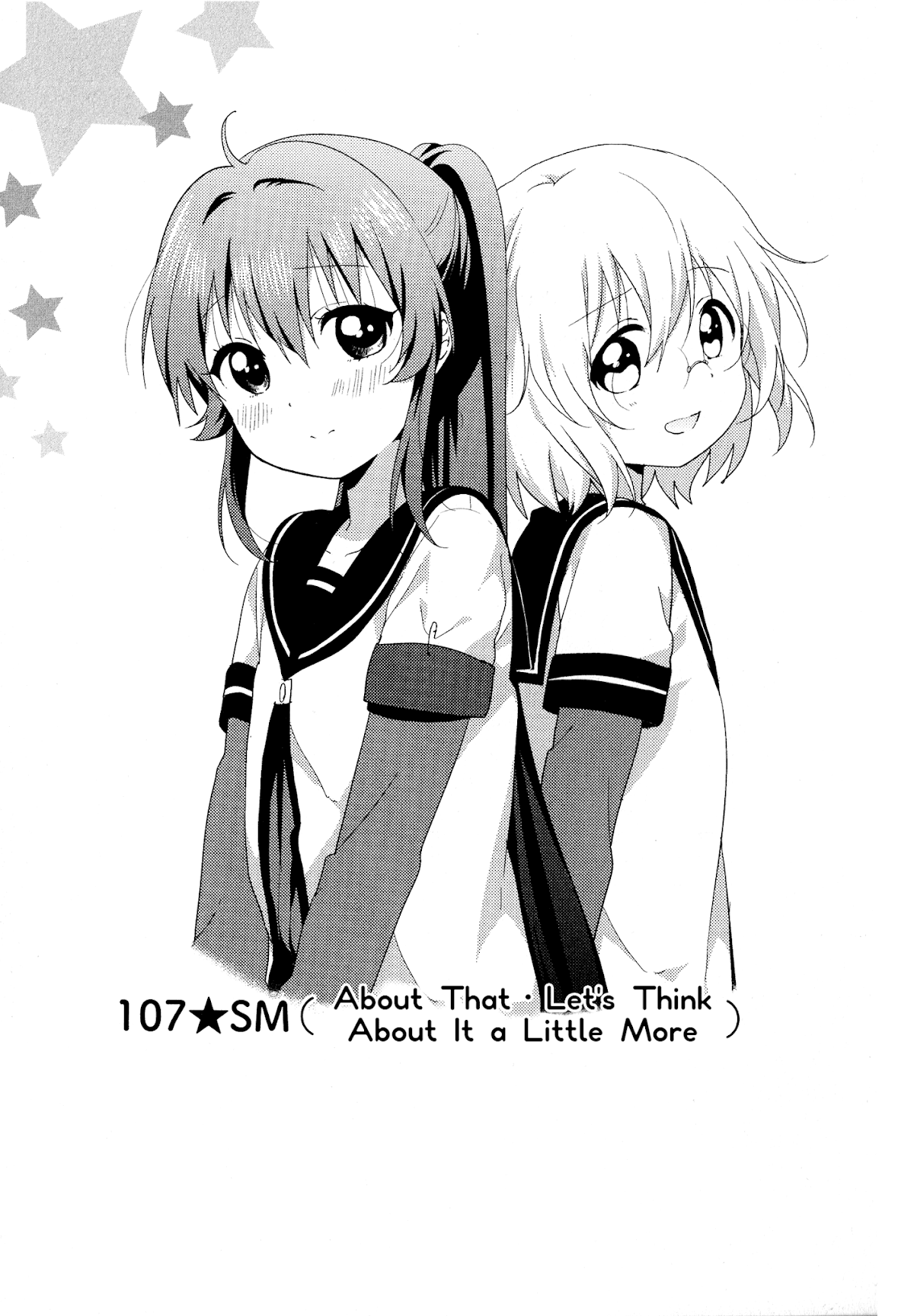 Yuru Yuri Chapter 107 page 1 - Chapter 107: SM (About That · Let's Think About It a Little More)