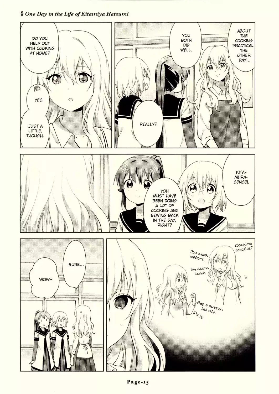 Yuru Yuri Chapter 108.6 page 16 - Vol.14 Mini Fanbook 2 - Teachers