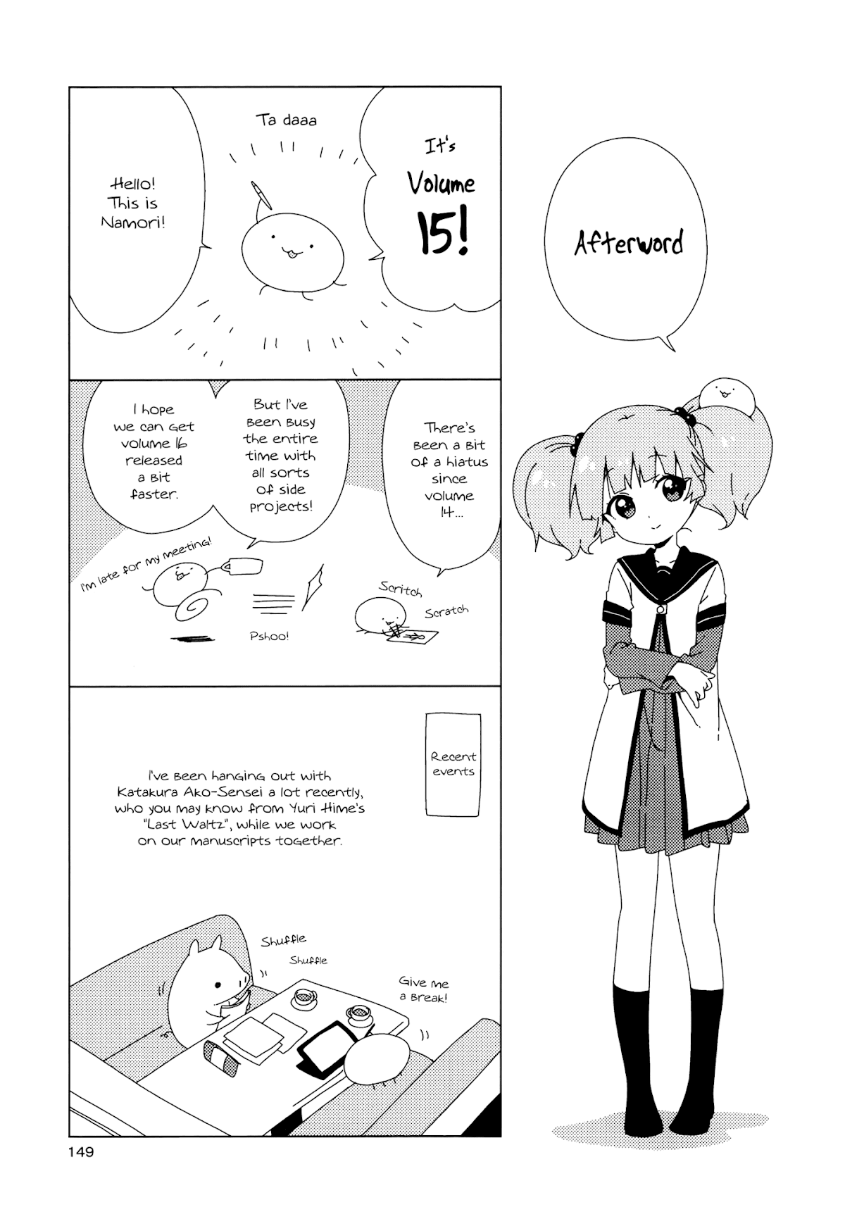 Yuru Yuri Chapter 118.6 page 9 - Chapter 118.6: Volume 15 Extras
