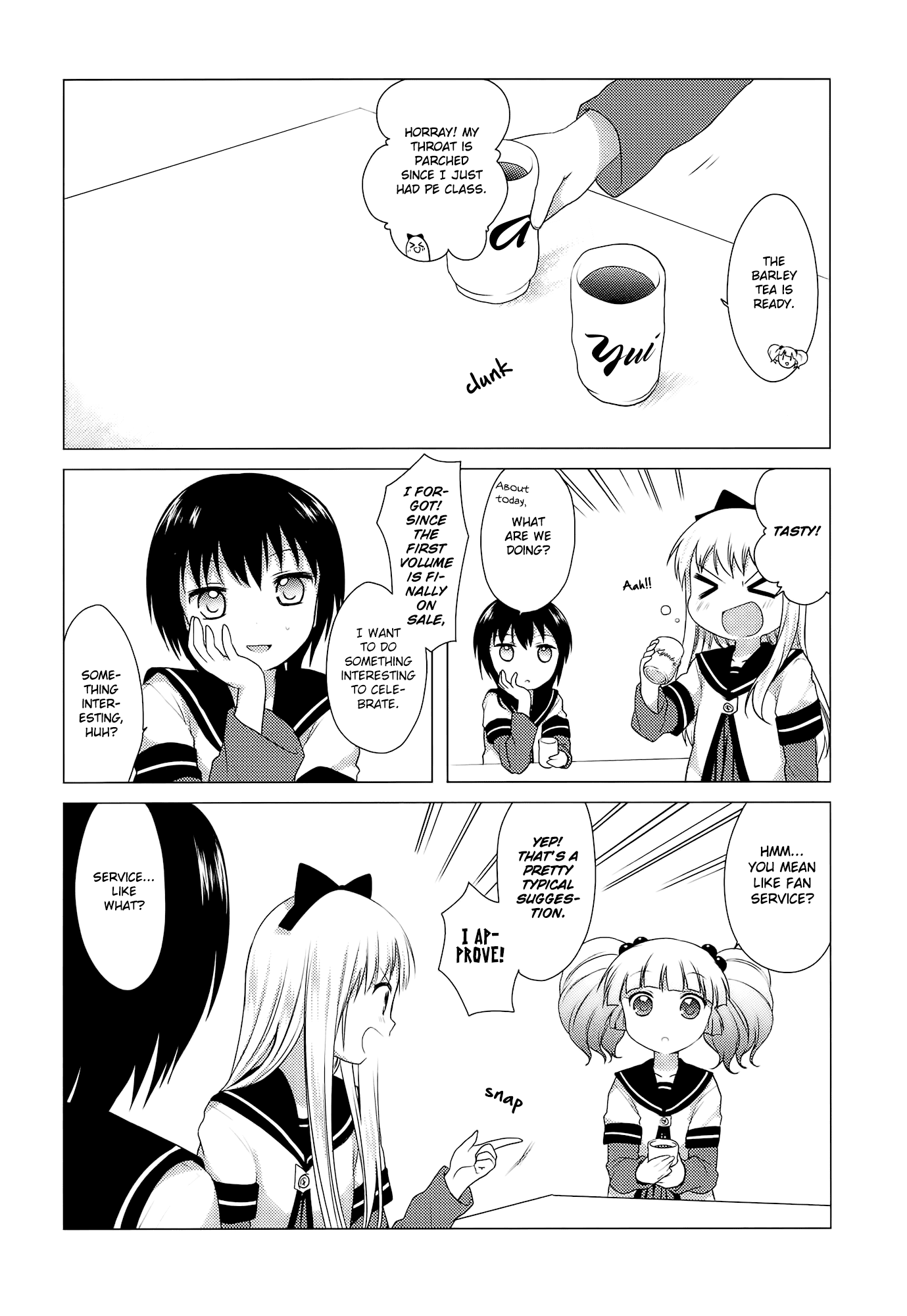 Yuru Yuri Chapter 12.2 page 2 - Chapter 12.2: Bonus Track 2 - Special Service