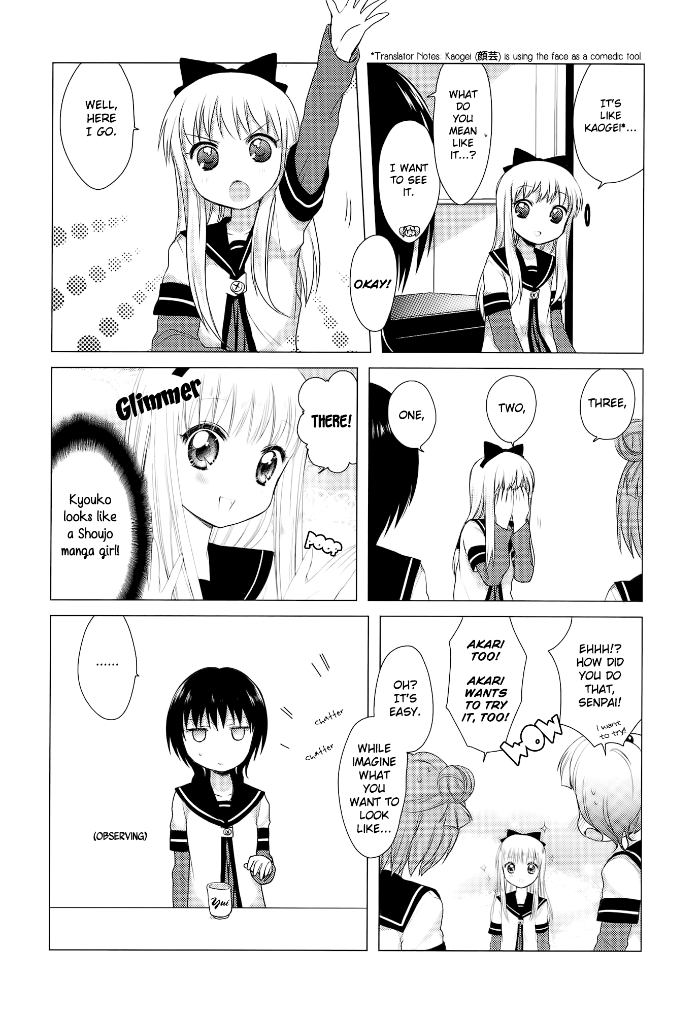 Yuru Yuri Chapter 12.2 page 8 - Chapter 12.2: Bonus Track 2 - Special Service