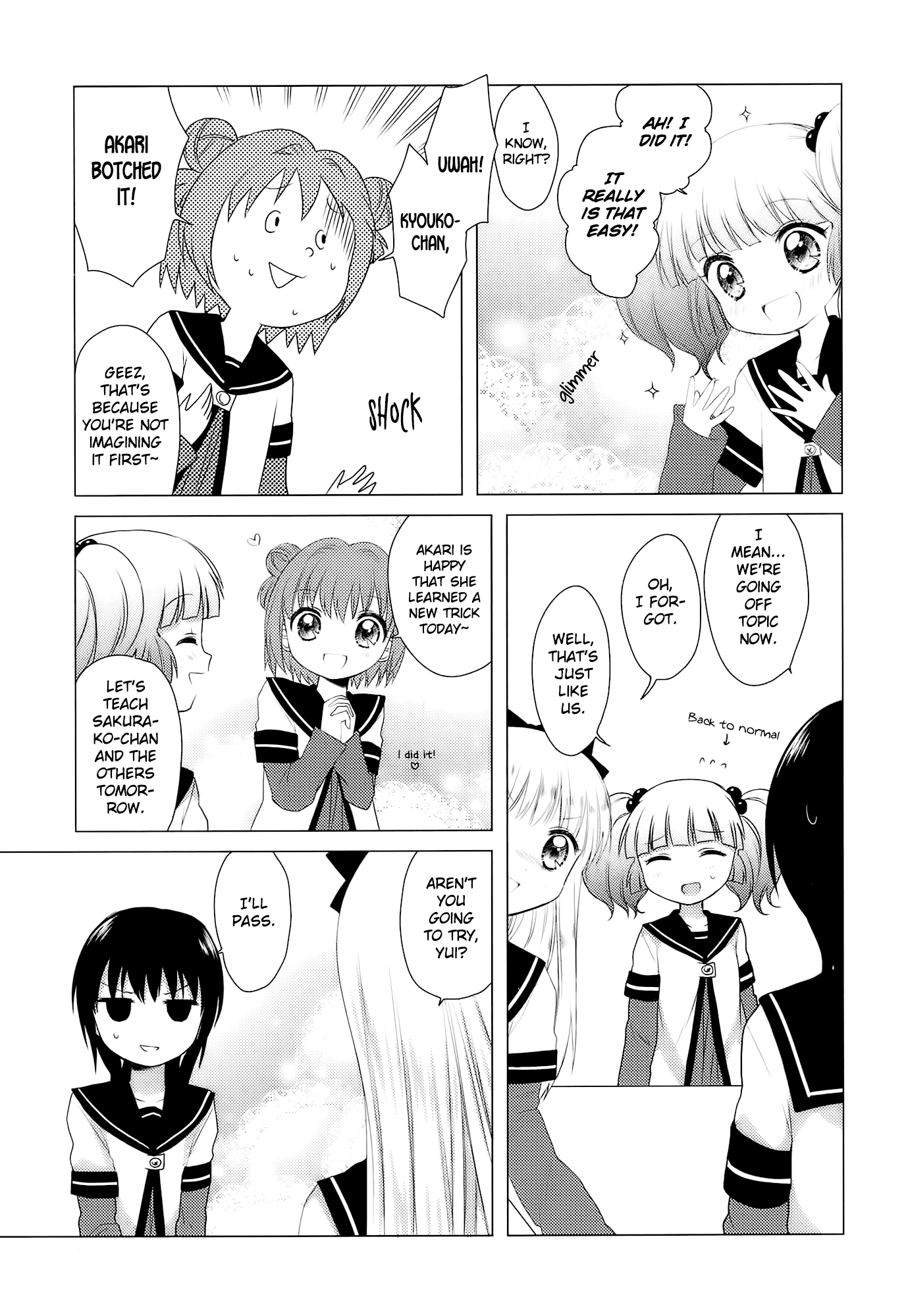 Yuru Yuri Chapter 12.2 page 9 - Chapter 12.2: Bonus Track 2 - Special Service