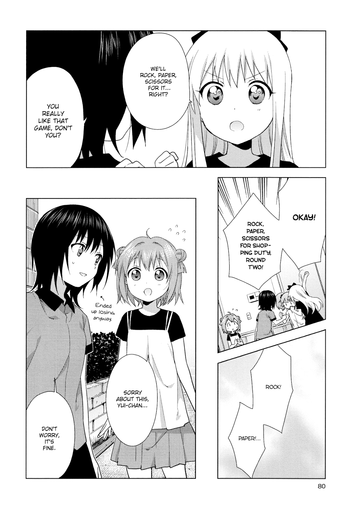 Yuru Yuri Chapter 124 page 6 - Chapter 124: Let's Rock, Paper, Scissors for it!