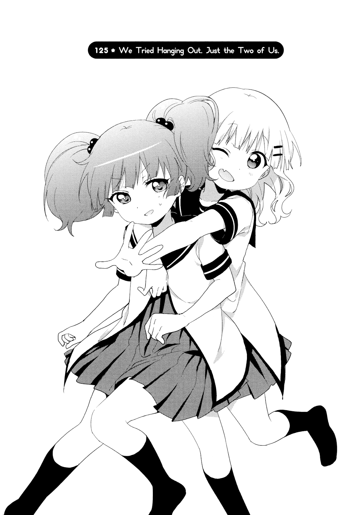 Yuru Yuri Chapter 125 page 1 - Chapter 125: We Tried hanging Out. Just the Two of Us.