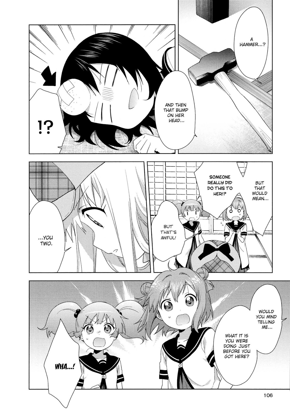 Yuru Yuri Chapter 126 page 4 - Chapter 126: The Murder of Funami Yui?!