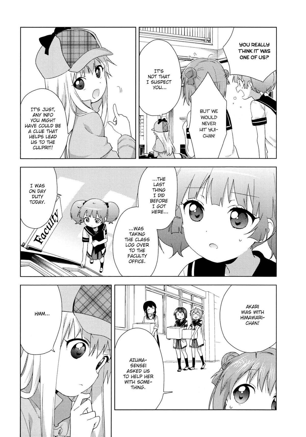 Yuru Yuri Chapter 126 page 5 - Chapter 126: The Murder of Funami Yui?!