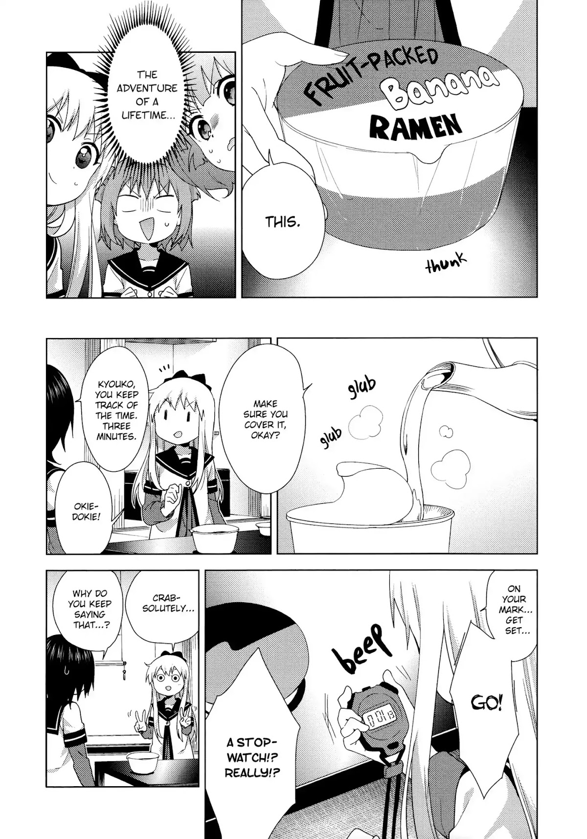 Yuru Yuri Chapter 127 page 7 - Chapter 127: Three-Minute Cooking!!