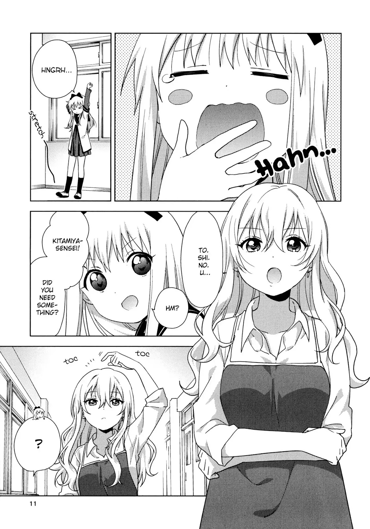 Yuru Yuri Chapter 128.5 page 10 - Chapter 128.5: The Amusement Club and Their Teachers