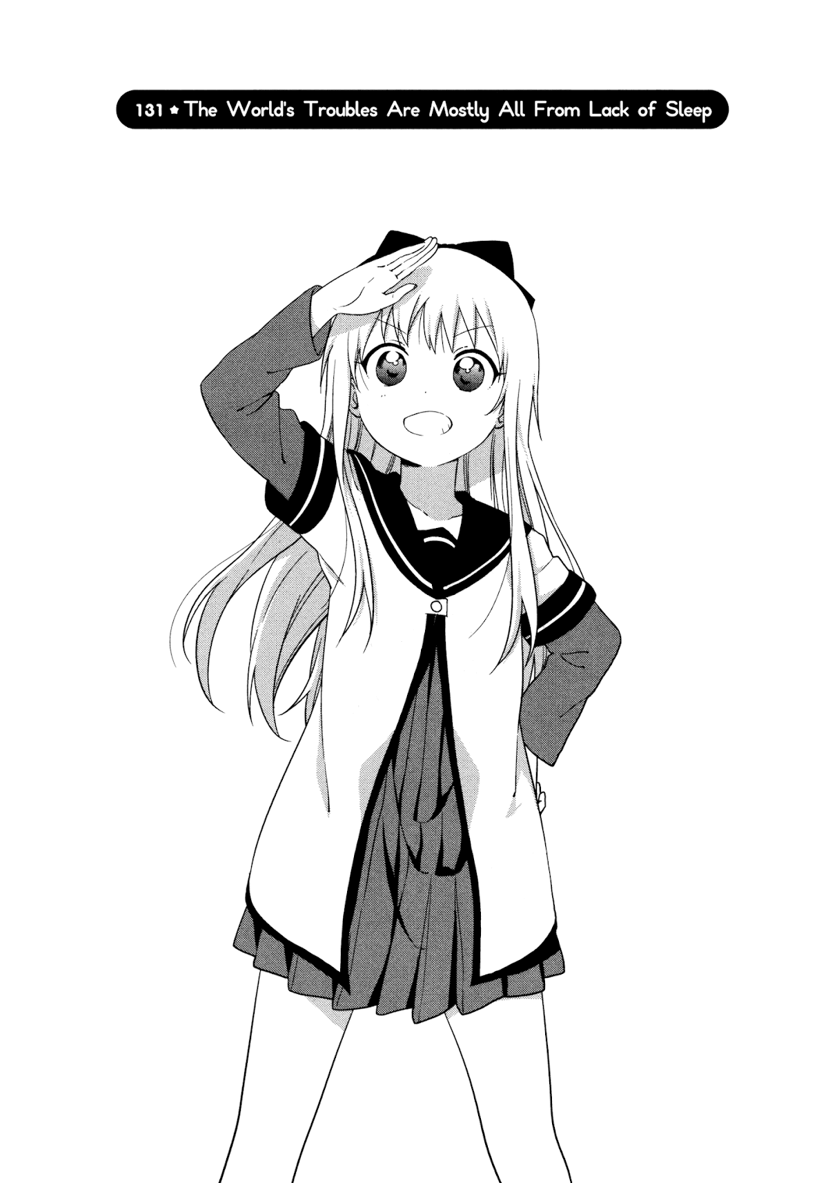 Yuru Yuri Chapter 131 page 1 - Chapter 131: The World's Troubles Are Mostly All From Lack Of Sleep