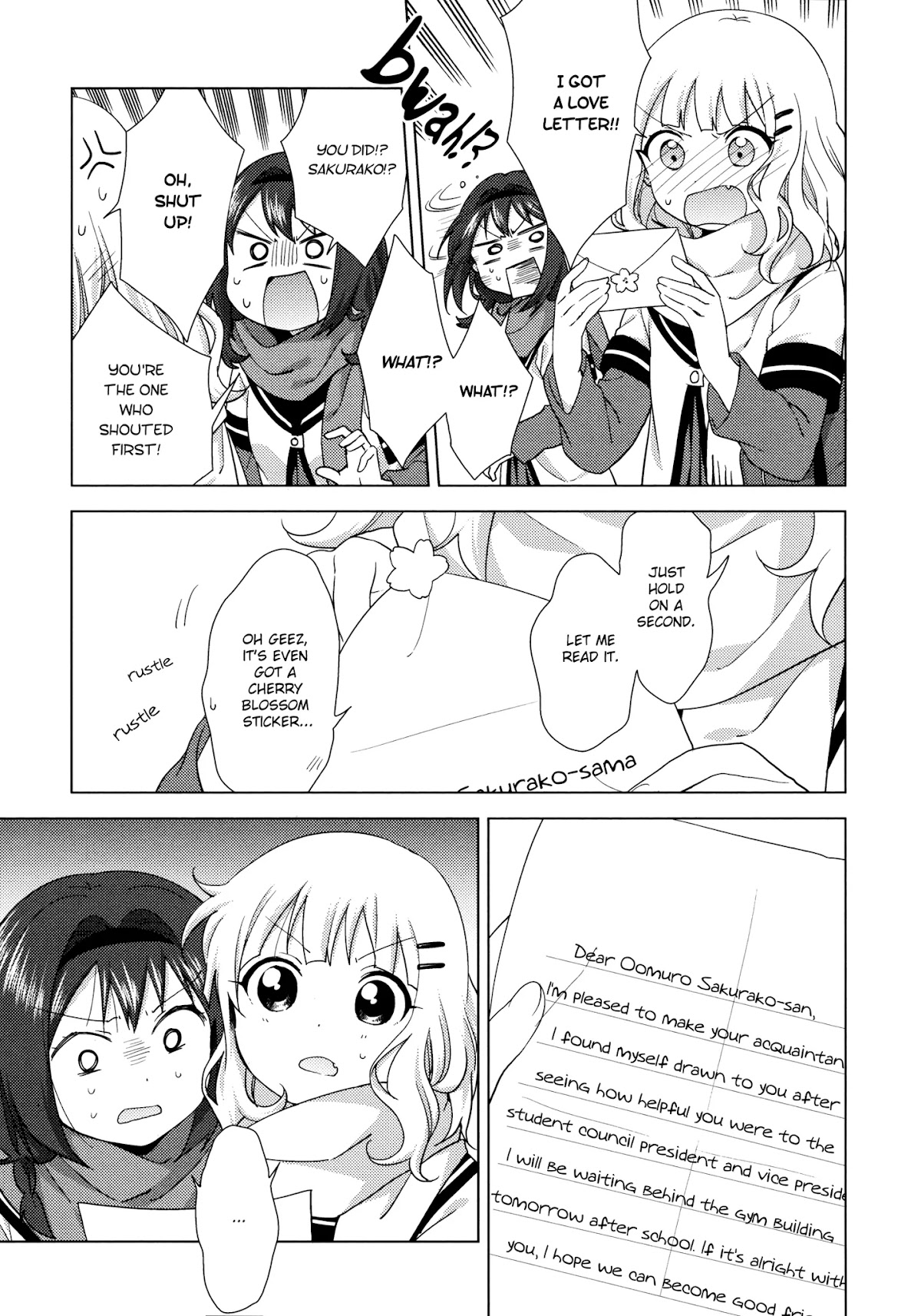 Yuru Yuri Chapter 133 page 3 - Chapter 133: Love Letter Rhapsody