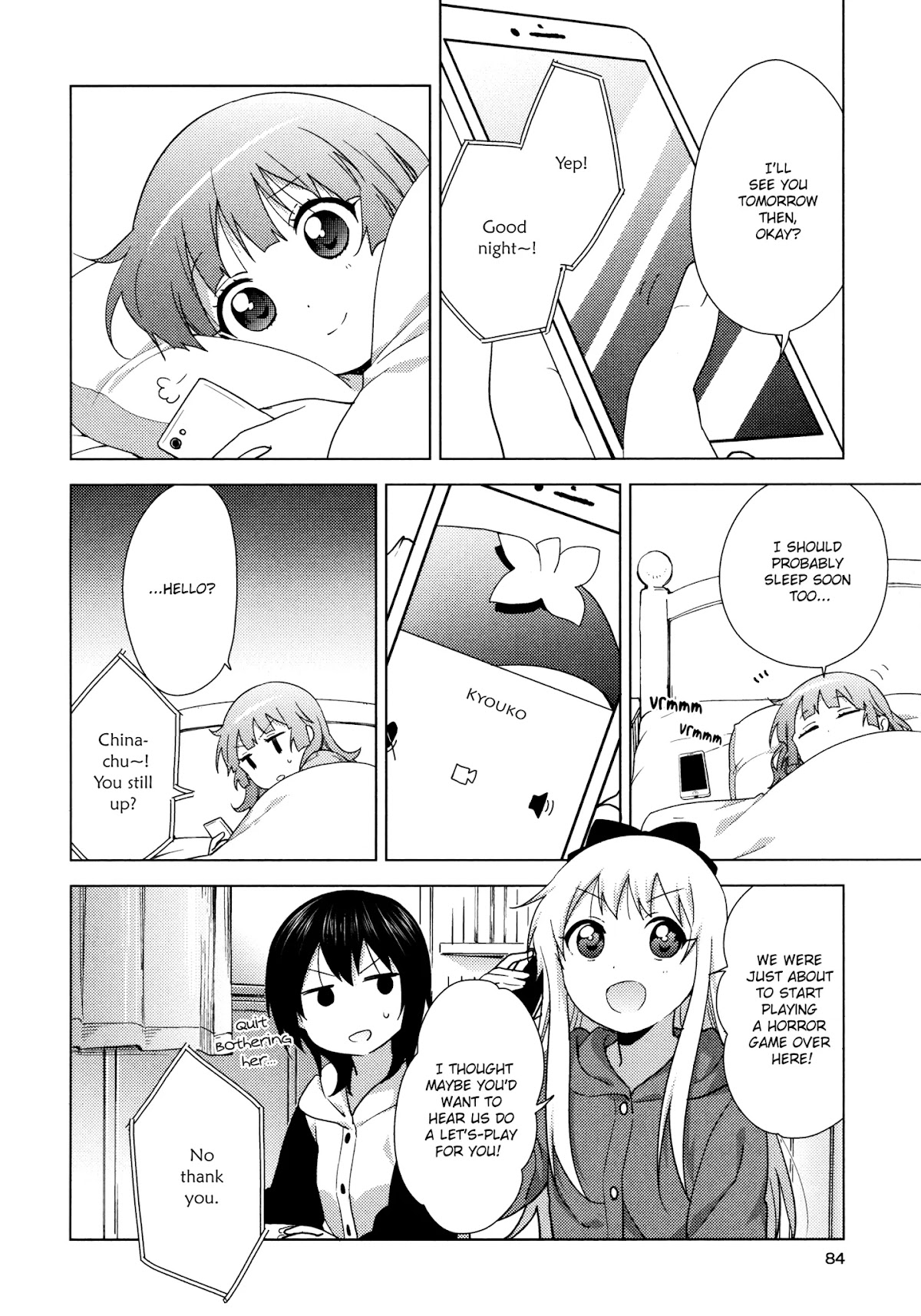 Yuru Yuri Chapter 134 page 10 - Chapter 134: Are You Asleep?