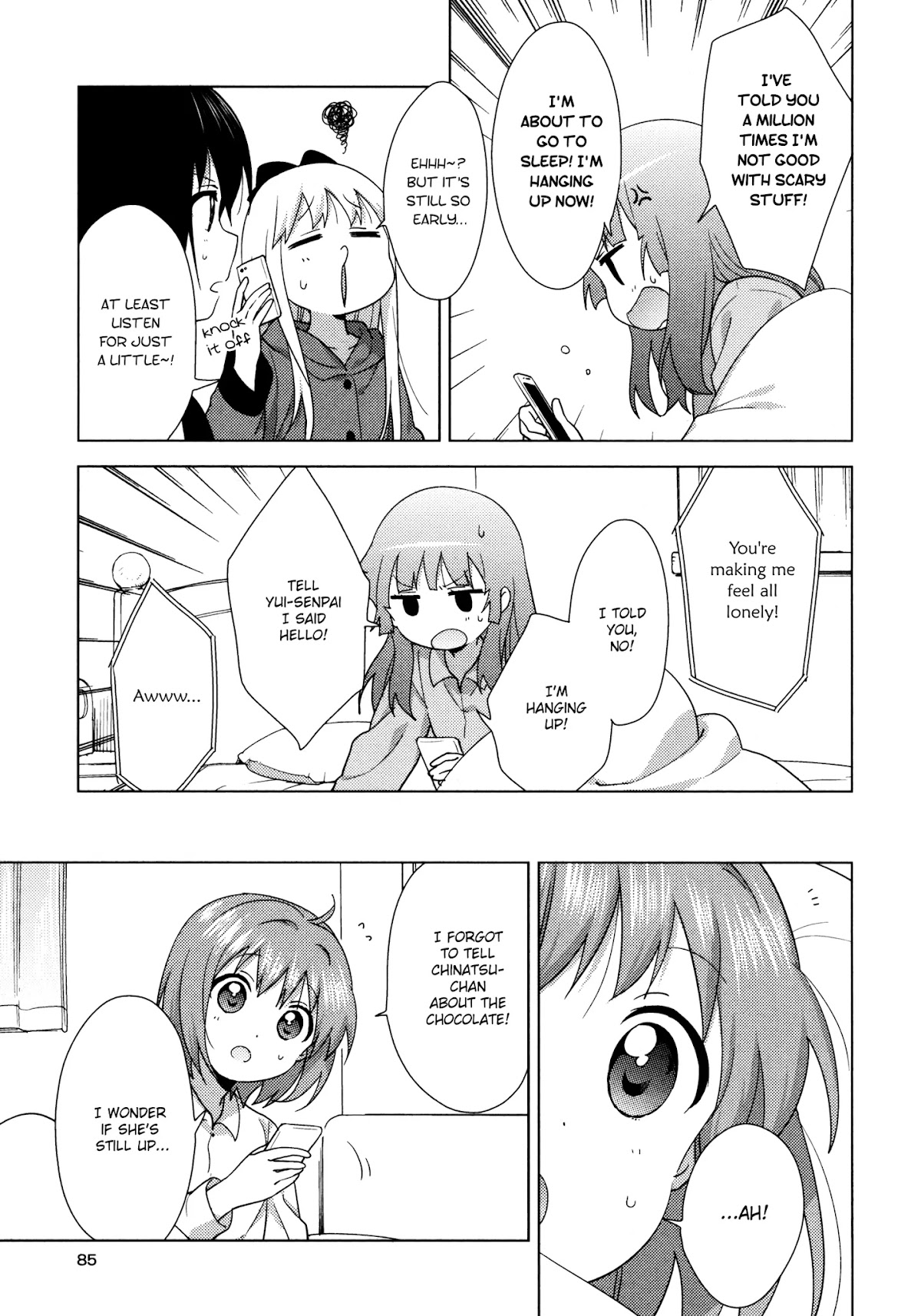 Yuru Yuri Chapter 134 page 11 - Chapter 134: Are You Asleep?